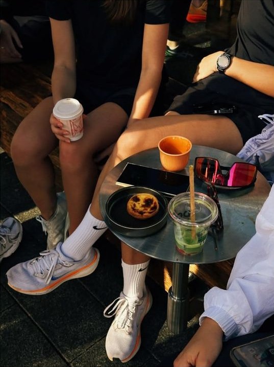 Regulars over coffee